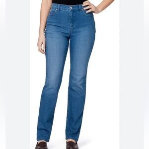 GLORIA VANDERBILT Blue Amanda  Straight Fit Jeans Size 8P NWOT